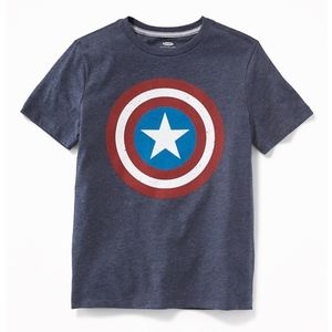 Marvel Comics Captain American Blue Short Sleeve T